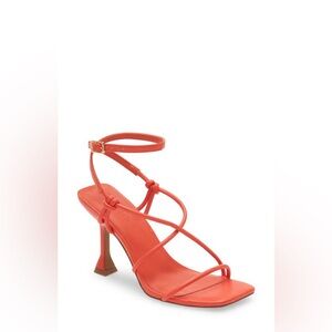 Open Edit Reggie Strappy Heel Kitten Toe Sandal, Size 5M